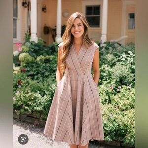 GAL MEETS GLAM Eva Widowpane Wrap Fall Autumn Dress Size 18